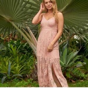Like new | Altar’d State Mauve Lace Maxi Dress